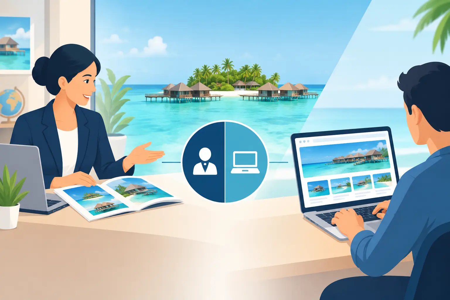 Maldives DMC Versus Online Suppliers Compared